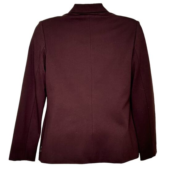 Nanette by Nanette Lepore One Button Notched Collared Brown Lined Blazer - Picture 4 of 6